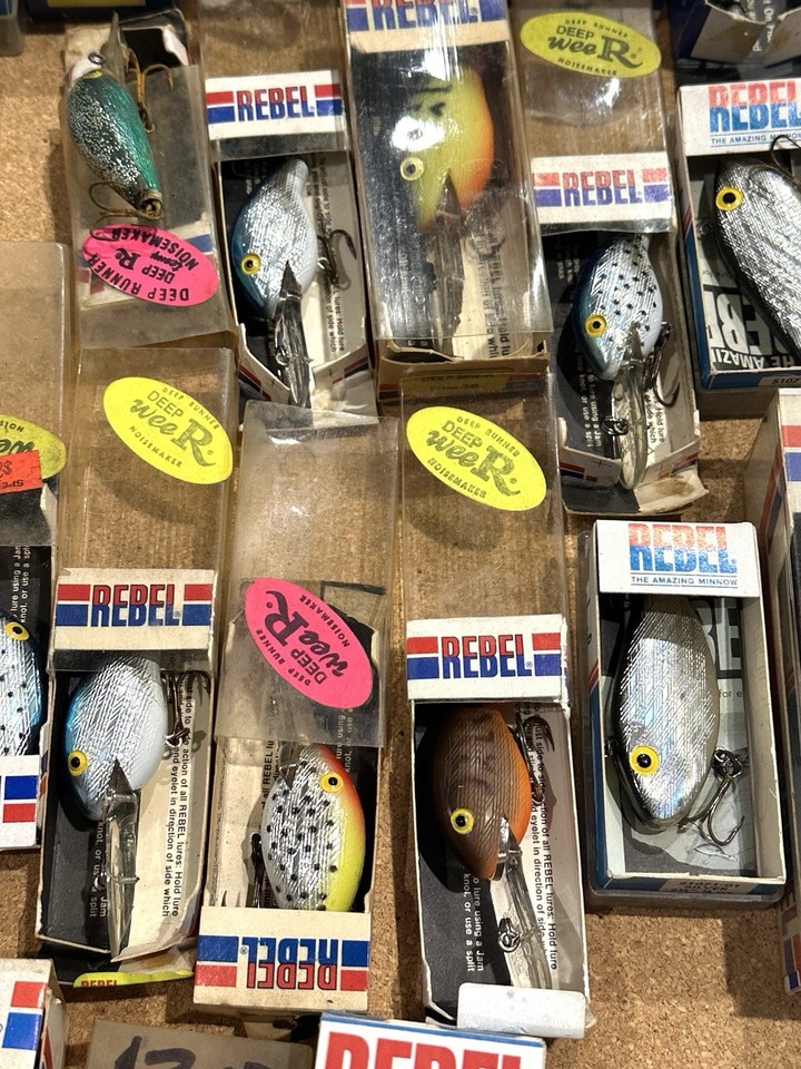Leurre de pêche vintage Pre Rapala Luhr Jensen Power Dive au méné