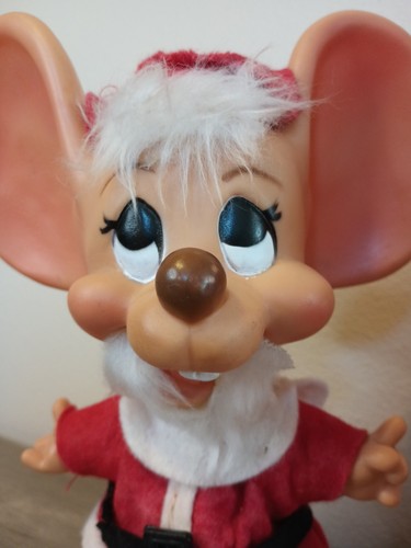 Vintage 70er Huron Topo Gigio Maus Roy Des von Florida Santa & Mrs Claus Vinyl Banks - Bild 5 von 14