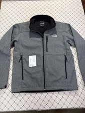 The North Face Apex Bionic Jacket Men  s Med Gray Full Zip Softshell Windwall