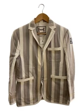MONCLER Tailored Jacket 2 in Grey Stripe Cotton 141-391-30088-91