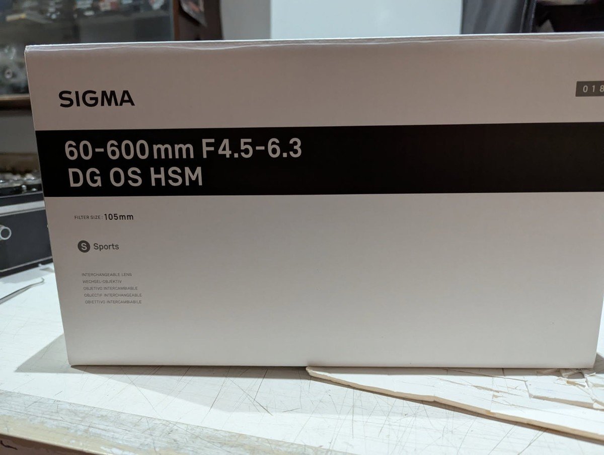 Sigma Sports 60-600mm F4.5-6.3 DG OS HSM Canon EF Mount