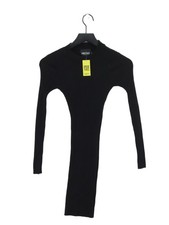 Pieces Bodycon Midi Dress S in Black