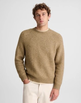 ニット/セーター argue ALPACA YAK WOOL CLASSIC KNIT BEIGE Wills YakWool Cardigan Sweater - Natural | Cardigan Sweaters