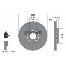 2x Bremsscheibe vorne für Seat Exeo 3R2 ST 3R5 id52788