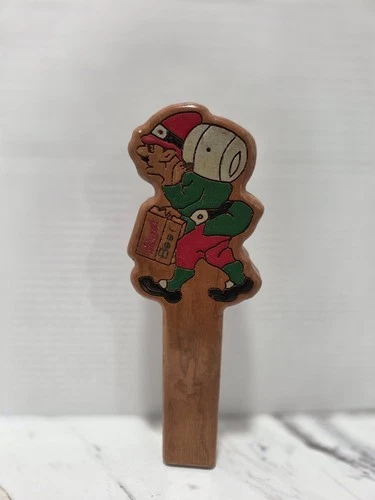 Vintage Straub Beer Wooden Tap Handle KEG Tapper St. Mary's Pa. Sign Bar Tavern