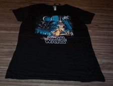 WOMEN'S TEEN VINTAGE STYLE STAR WARS A NEW HOPE Luke Leia T-shirt XL NEW w/ TAG