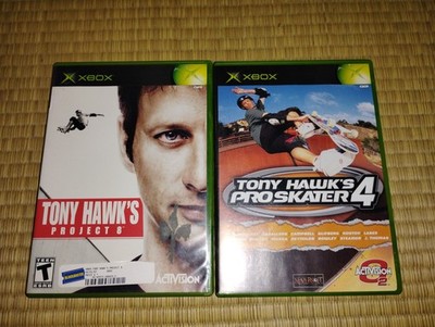 2 Game Lot Tony Hawk's Pro Skater 4 + Project 8 Complete CIB Xbox eight