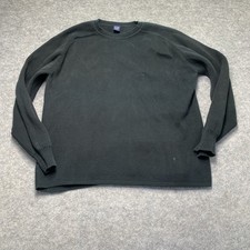 Gap Knit Pullover Blackll Cotton Sweater Cozy XL 100 Cotton
