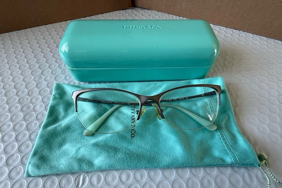 Gafas Tiffany & Co. TF 1089 6080 gris mate/azul 54-16-135. Estuche. Bolsa  Foto 2 de 4