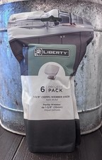 Liberty 6 Pack 1-3/8 in 35mm Satin Nickel Cabinet Knobs, Nickel Finish, Metal