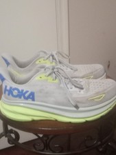 Mens Hoka One One Clifton 9 Stardust/Electric Cobalt 1127895 STLC Size 9D