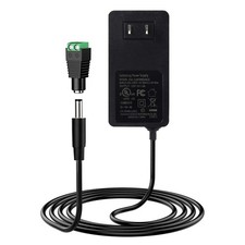 12V 5A Power Supply Adapter for LED Strips  CCTV, UL Listed, 60W AC/DC