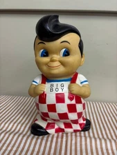 Big Boy Vinyl Piggy Bank Soft Vinyl Collectible, 8.1 Used 33c