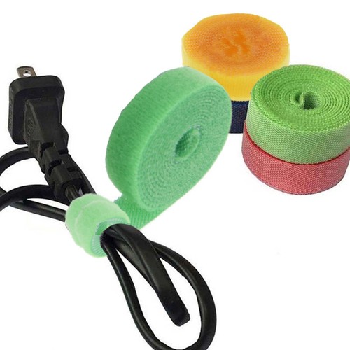 4 Pcs Nylon Cable Ties Self Adhesive Fastening Tape Cords Management - Afbeelding 8 van 12