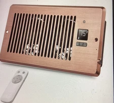 4"x10" Register Booster Fan , Remote Control, Bronze, Heat & Cooling - New Item