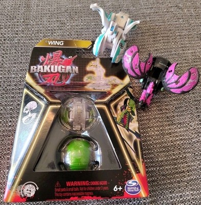 Bakugan Brawl Simulator Diamond Wing Gold & 2 Brawlers *See Description*
