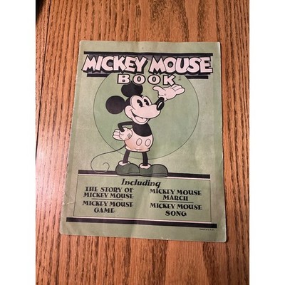 Vintage 1930 1st PRINTED MICKEY MOUSE Book Rare CollectibleOK BIBI & LANG