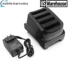 SAC-TC2Y-4SCHG-01 4-Slot Battery Charger Cradle w/ Adapter For ZEBRA TC21 TC26