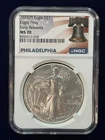 2025 P American Silver Eagle $1 1 Oz Fine NGC MS70 Eagle Privy Early Releases