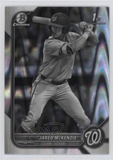 2022 Bowman Draft Chrome Black & White RayWave Refractor Jared McKenzie 0nr3