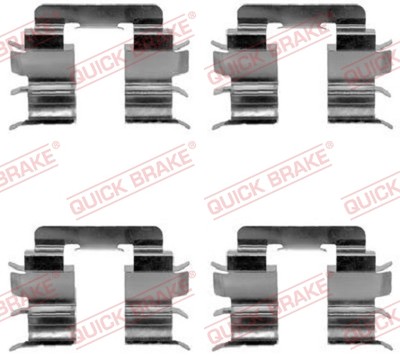 Quick Brake 109-1272 Accessory Kit, Disc Brake Pad for Nissan