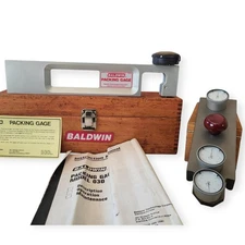 3 Dial Heidelberg Offset Press Blanket Cylinder  & Baldwin Packing Gauge w/Cases