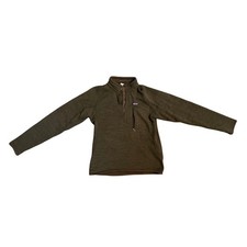 Patagonia Better Sweater 1/4 Zip Fleece Pullover Olive Brown Men s Small