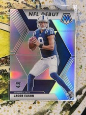 2020 Panini Mosiac Football Silver Prizm Rookie Jacob Eason #280 Colts