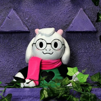 Deltarune Ralsei Plush With No Hat green Fur Glasses & Scarf Fashion Plush Toy