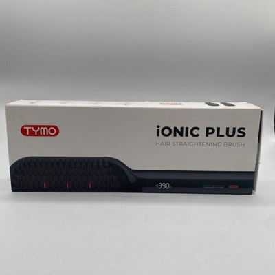 Tymo Ionic Plus Hair Straightening Brush (Black) - New Open Box