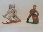 MANOIL TOY SOLDIER M125 FINN SKIER & SOLDIER KHAKI W/APPLE BARREL M164a MILITARY — photo 1