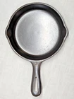 FULLY RESTORED Wagner Ware Cast Iron SKILLET 6-1/2" No. 3 Flat NICE! Unmarked