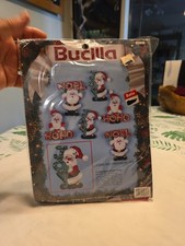 Vintage Bucilla Christmas Needlecraft Felt Ornament Kit Sealed