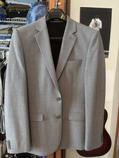 Express Men s Ultra Slim Fit Suit Jacket and Pants Set Gray Size 36R