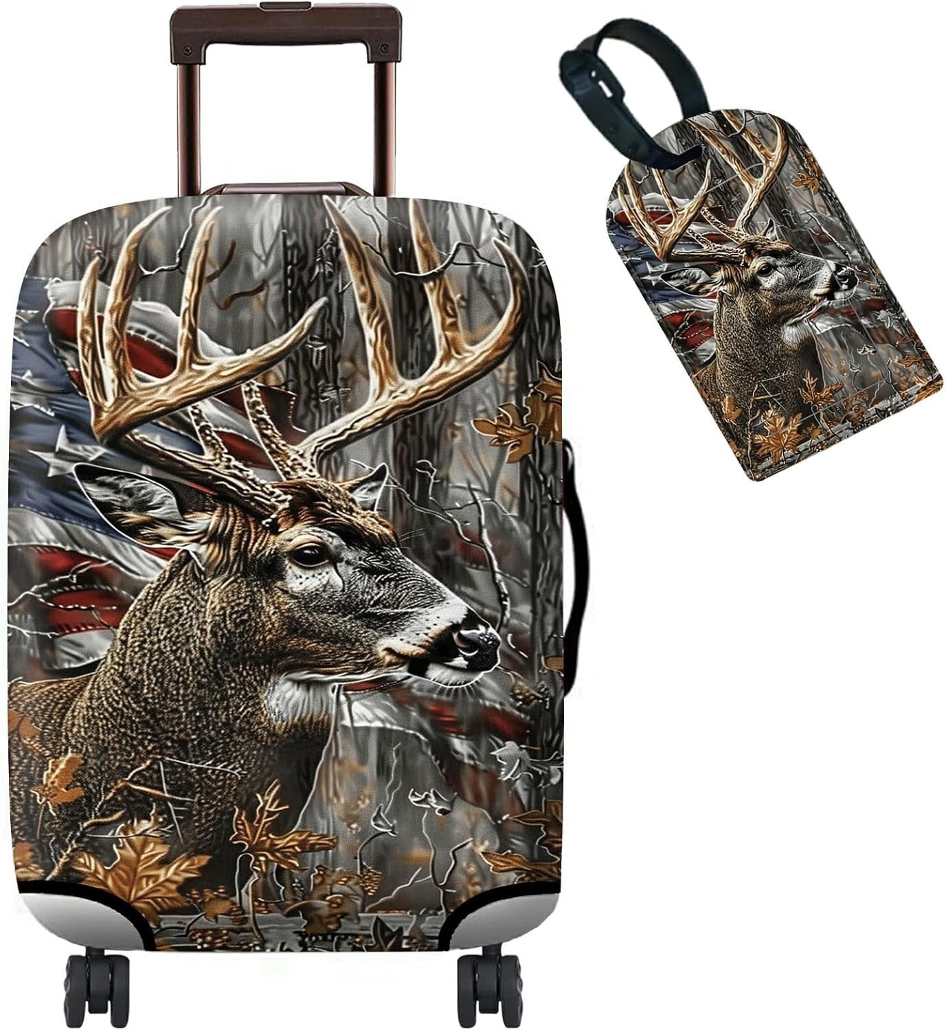 Coveruitcase Protector + Luggage Tag Traveluitcase S Camo De