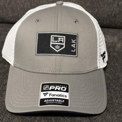 Los Angeles Kings Hat Cap Fanatics Authentic Pro Trucker, Snap NHL Fanatics NEW!