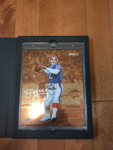 2024 Fanatics Emanate Jim Kelly Buffalo Bills Signed 8x10 Orange 06/25 Auto