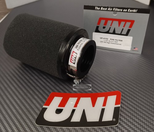 UNI Two-Stage Pod Filter w/Angled Flange - 1 3/4 in. I.D. x 4 in. L - UP-4182AST - Dennis Kirk