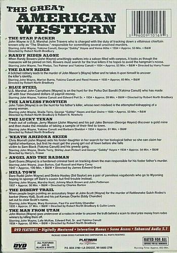 2-DVD John Wayne Star Packer, Dawn Rider, Blue Steel, Hell Town, Man from Utah - Picture 5 of 5