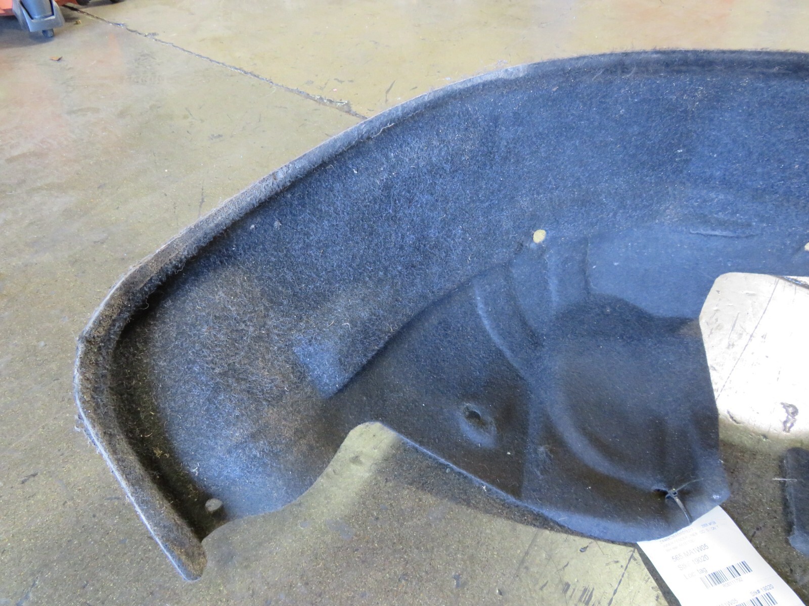 Maserati M128, Coupe, Spider, RH, Rear Fender Liner, Used, P/N 68337700