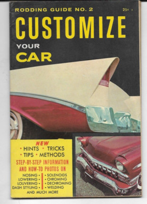 RODDING AND RE-STYLING MAGAZINE--CUSTOMIZE YOUR CAR---RODDING GUIDE 2--JUNE 1958