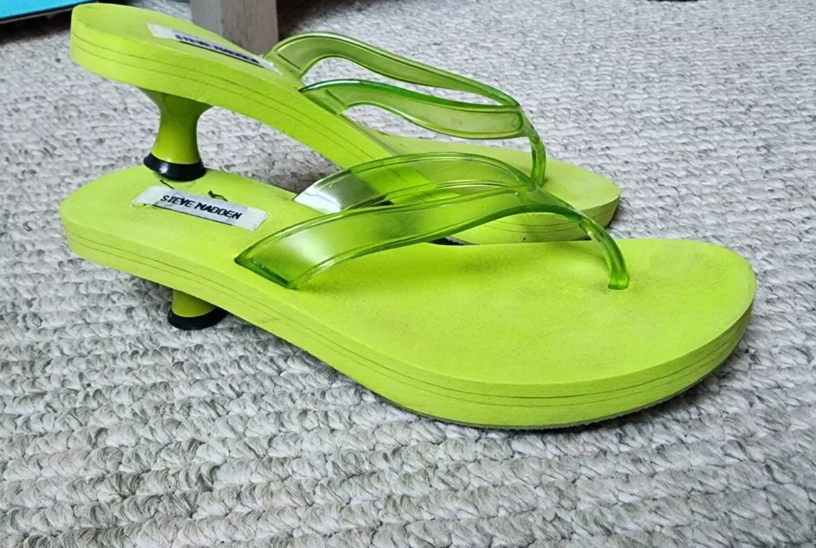 Steve madden cheap green sandals