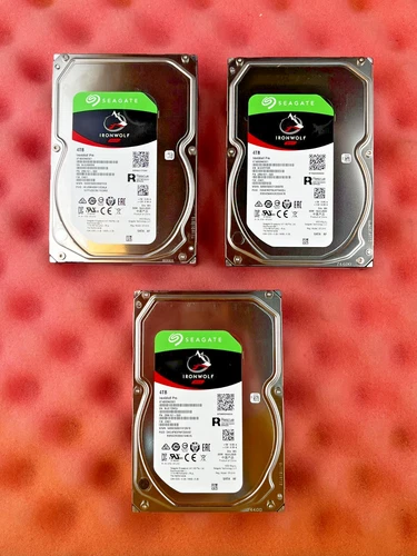 12TB 3x Seagate IronWolf Pro 4TB ST4000NE001 NAS - PERFECT 6mo WARRANTY