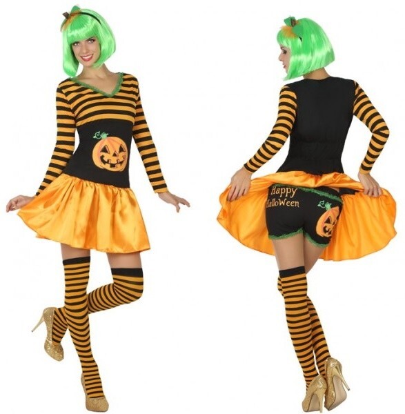Disfraz de Calabaza Divertida para Mujer