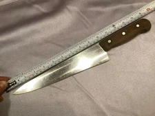 Vintage R.H.Forschner Victorinox 10" Stainless Steel Butcher Knife Wood Handle