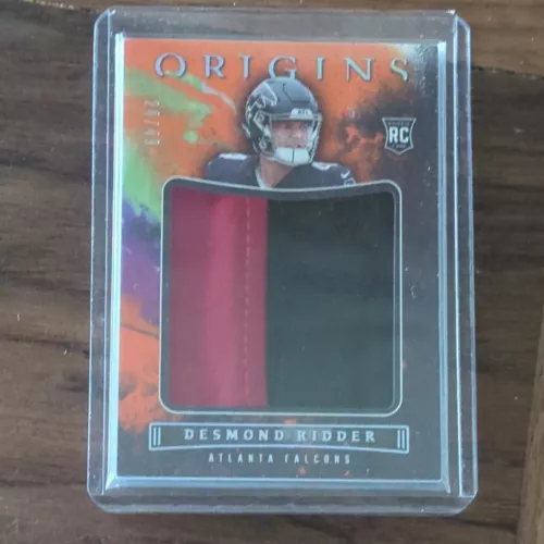 2022 Panini Origins - Rookie Jumbo Jerseys Orange #JUM-DRI Desmond Ridder /49