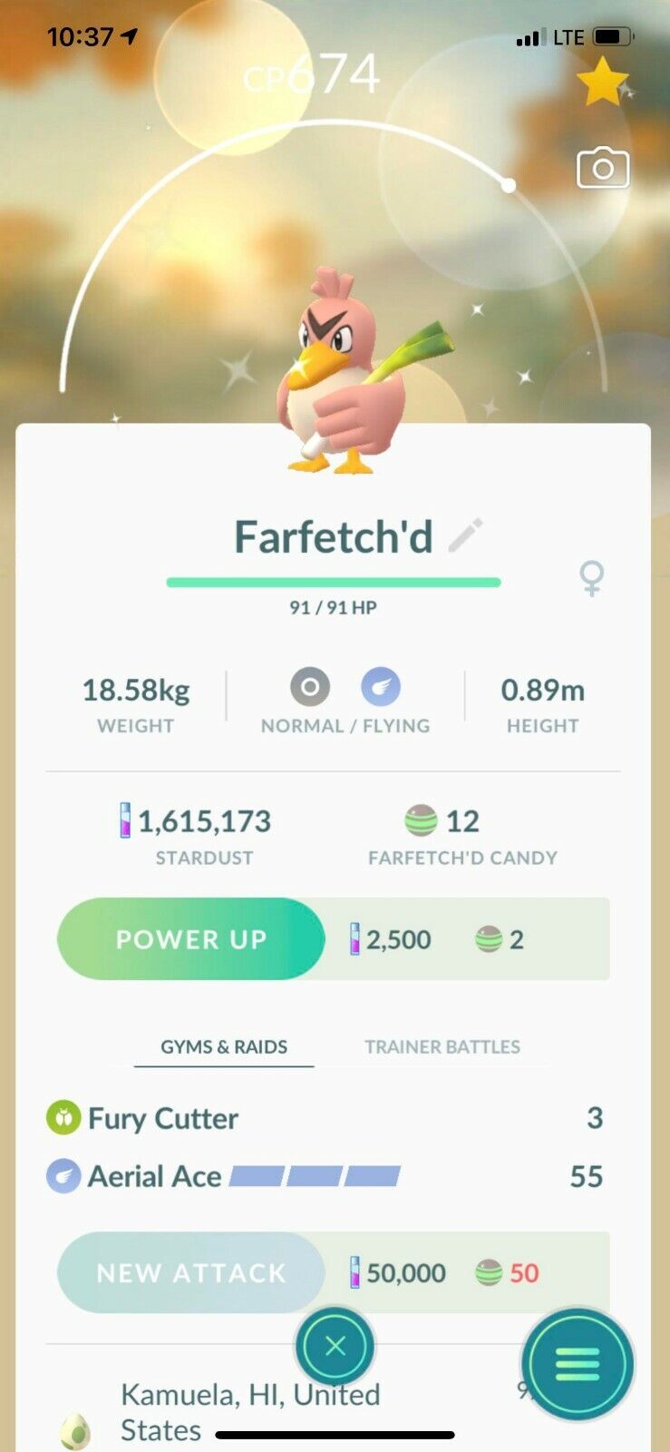 Shiny Farfetch’d, shiny Pokémon, Pokémon go