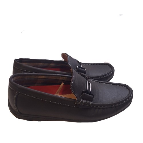 BOYS STEVE HARVEY CELEBRITY EDITION SLATE BLACK DRESS /LOAFERS SHOES 12 - Picture 2 of 12