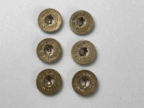 Vintage 1980's Canadian Military Equipements Militaires Uniform Button Set of 6 - Picture 2 of 5
