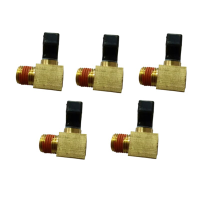 5 pc 1/4'' NPT Ball Drain Valve for Hitachi Metabo EC10SBSL Air Compressor